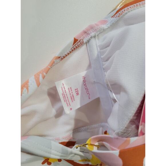 Xhilaration Juniors Plus Floral Bikini Bralette Top 22W – Built-In Padding - Picture 6 of 8